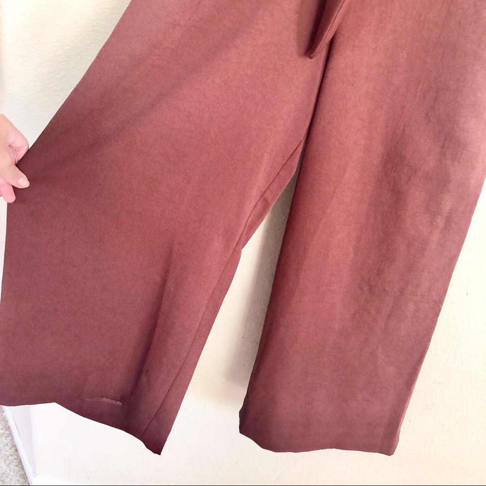 ✨RARE✨ WILFRED New Ecoulement V Wrap Jumpsuit in Cocoa Brown - Picture 5 of 10